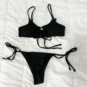 SHEIN Black Women's Bikini Set